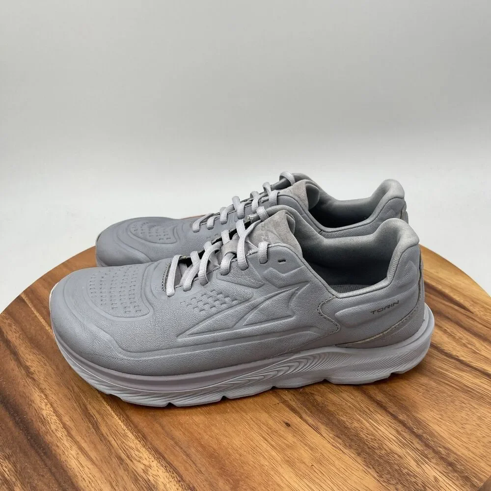 Altra Torin 5 Shoes Mens Size 10 Gray Leather Running Comfort Walking Sneakers